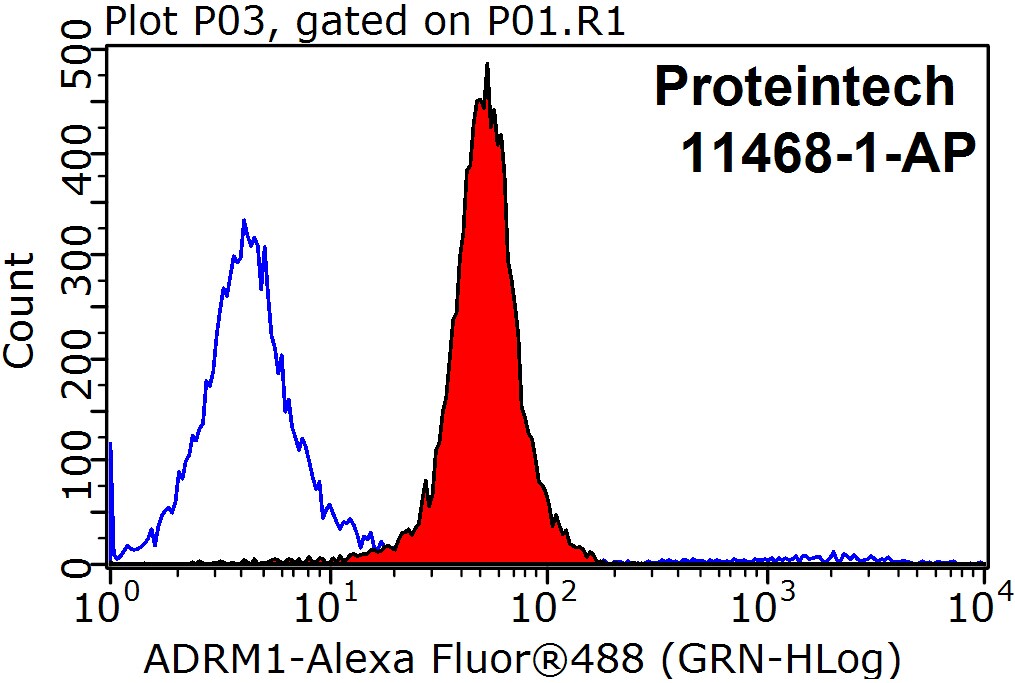 FC experiment of MCF-7 using 11468-1-AP