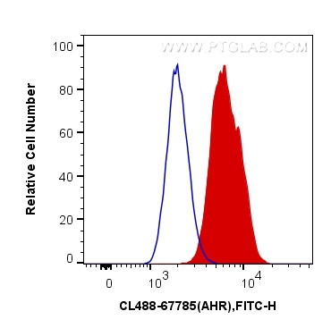 FC experiment of HepG2 using CL488-67785
