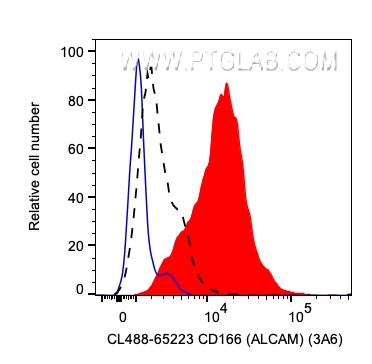 FC experiment of human PBMCs using CL488-65223