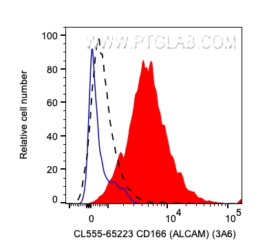 FC experiment of human PBMCs using CL555-65223