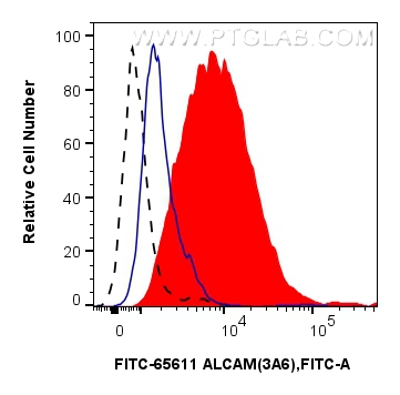 FC experiment of human PBMCs using FITC-65611