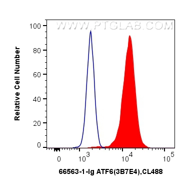 FC experiment of HeLa using 66563-1-Ig