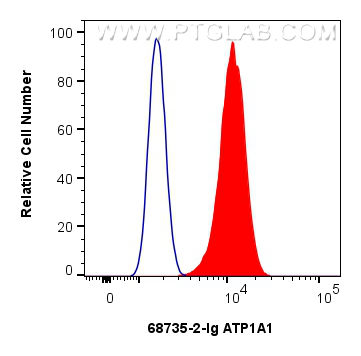 FC experiment of HEK-293 using 68735-2-Ig FC experiment of HEK-293 using 68735-2-Ig