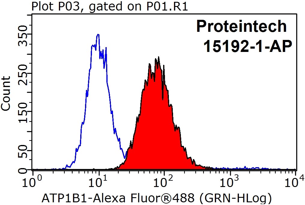 FC experiment of HEK-293 using 15192-1-AP