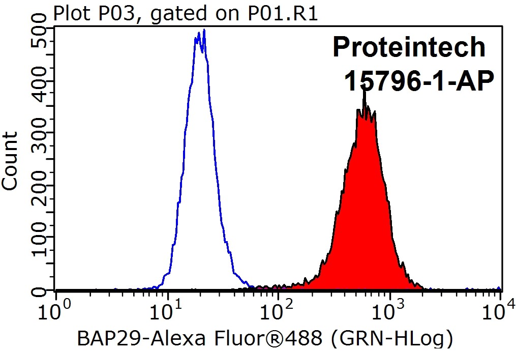 FC experiment of HEK-293 using 15796-1-AP