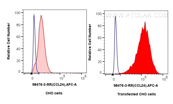 FC experiment of CHO using 98476-3-RR (same clone as 98476-3-PBS)