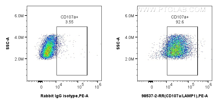 FC experiment of mouse peritoneal macrophages using 98537-2-RR