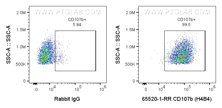 FC experiment of human PBMCs using 65520-1-RR