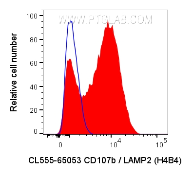 FC experiment of Jurkat using CL555-65053