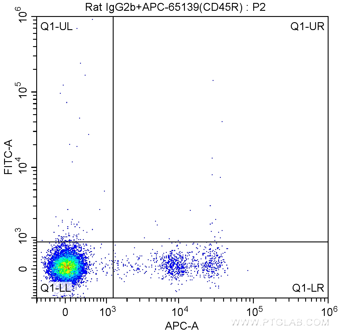 FC experiment of mouse bone marrow cells using 65094-1-Ig