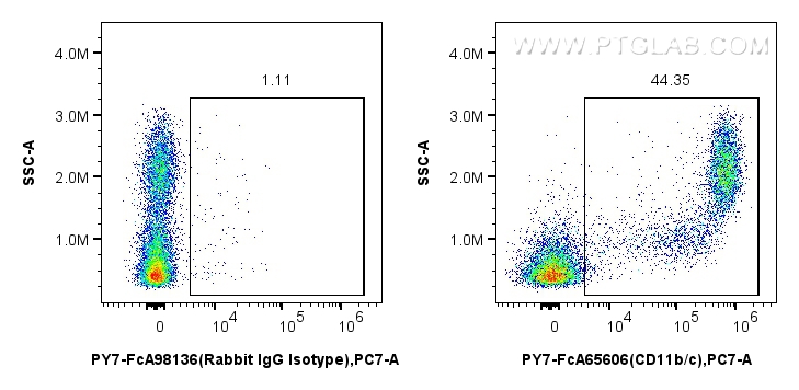 FC experiment of rat bone marrow cells using PY7-FcA65606 FC experiment of rat bone marrow cells using PY7-FcA65606