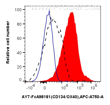 FC experiment of human PBMCs using AY7-FcA98181 FC experiment of human PBMCs using AY7-FcA98181
