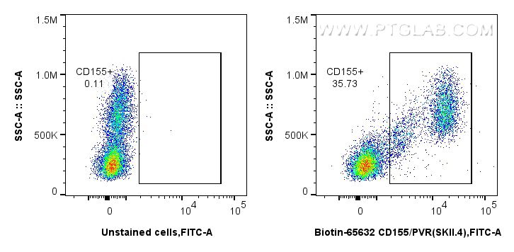 FC experiment of human PBMCs using Biotin-65632
