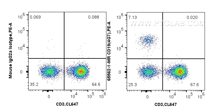 FC experiment of human PBMCs using 65562-1-MR
