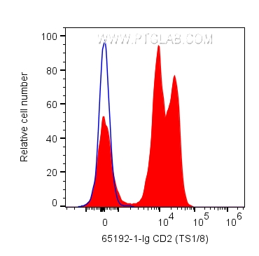 FC experiment of human PBMCs using 65192-1-Ig
