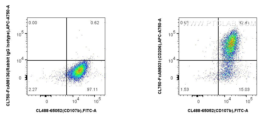 FC experiment of mouse peritoneal macrophages using CL750-FcA98031