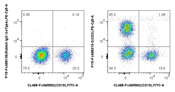 FC experiment of human PBMCs using PY5-FcA98319-2