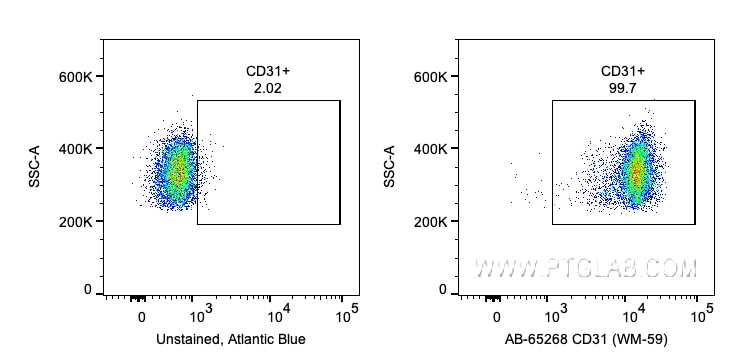 FC experiment of human PBMCs using AB-65268