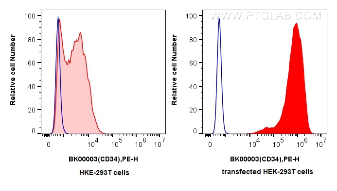 FC experiment of Transfected HEK-293T using BK00003 FC experiment of Transfected HEK-293T using BK00003