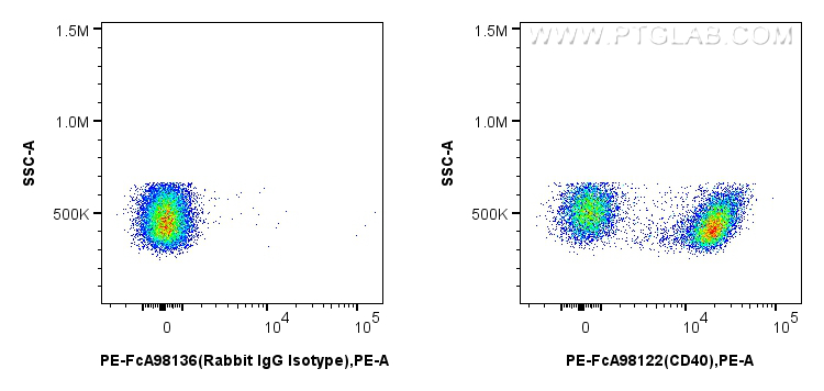 FC experiment of mouse splenocytes using PE-FcA98122 FC experiment of mouse splenocytes using PE-FcA98122