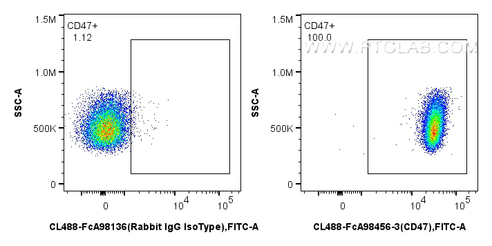 FC experiment of mouse splenocytes using CL488-FcA98456-3