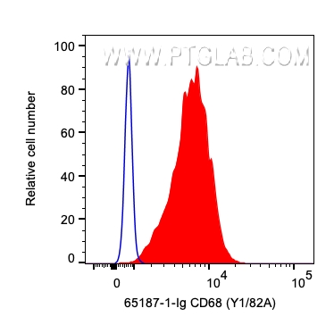 FC experiment of human PBMCs using 65187-1-Ig
