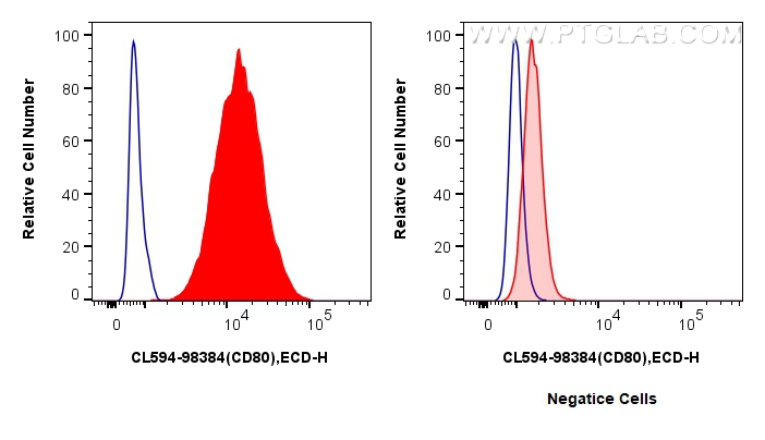 FC experiment of Raji using CL594-98384