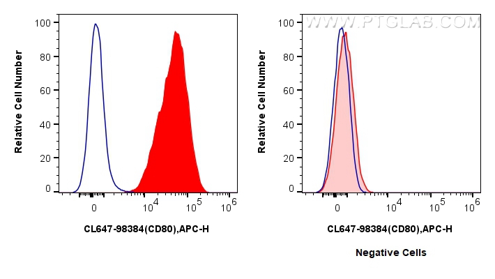 FC experiment of Raji using CL647-98384 FC experiment of Raji using CL647-98384