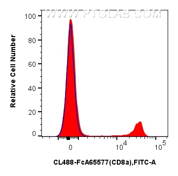 FC experiment of rat splenocytes using CL488-FcA65577