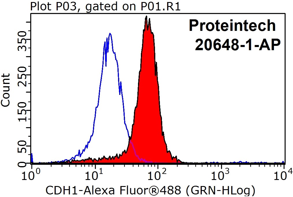 FC experiment of HepG2 using 20648-1-AP