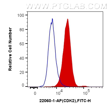 FC experiment of HeLa using 22060-1-AP