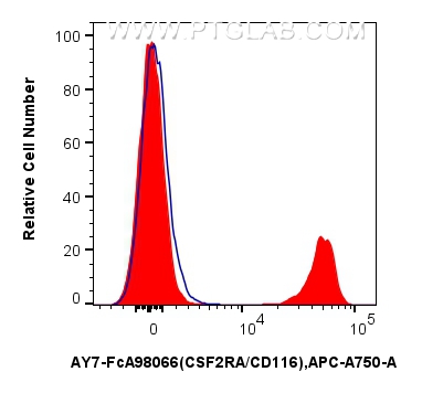 FC experiment of human PBMCs using AY7-FcA98066