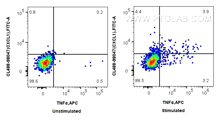 FC experiment of mouse splenocytes using CL488-98047