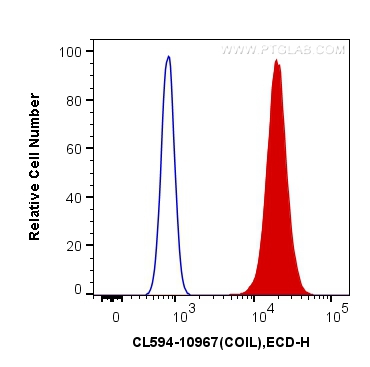 FC experiment of HEK-293T using CL594-10967