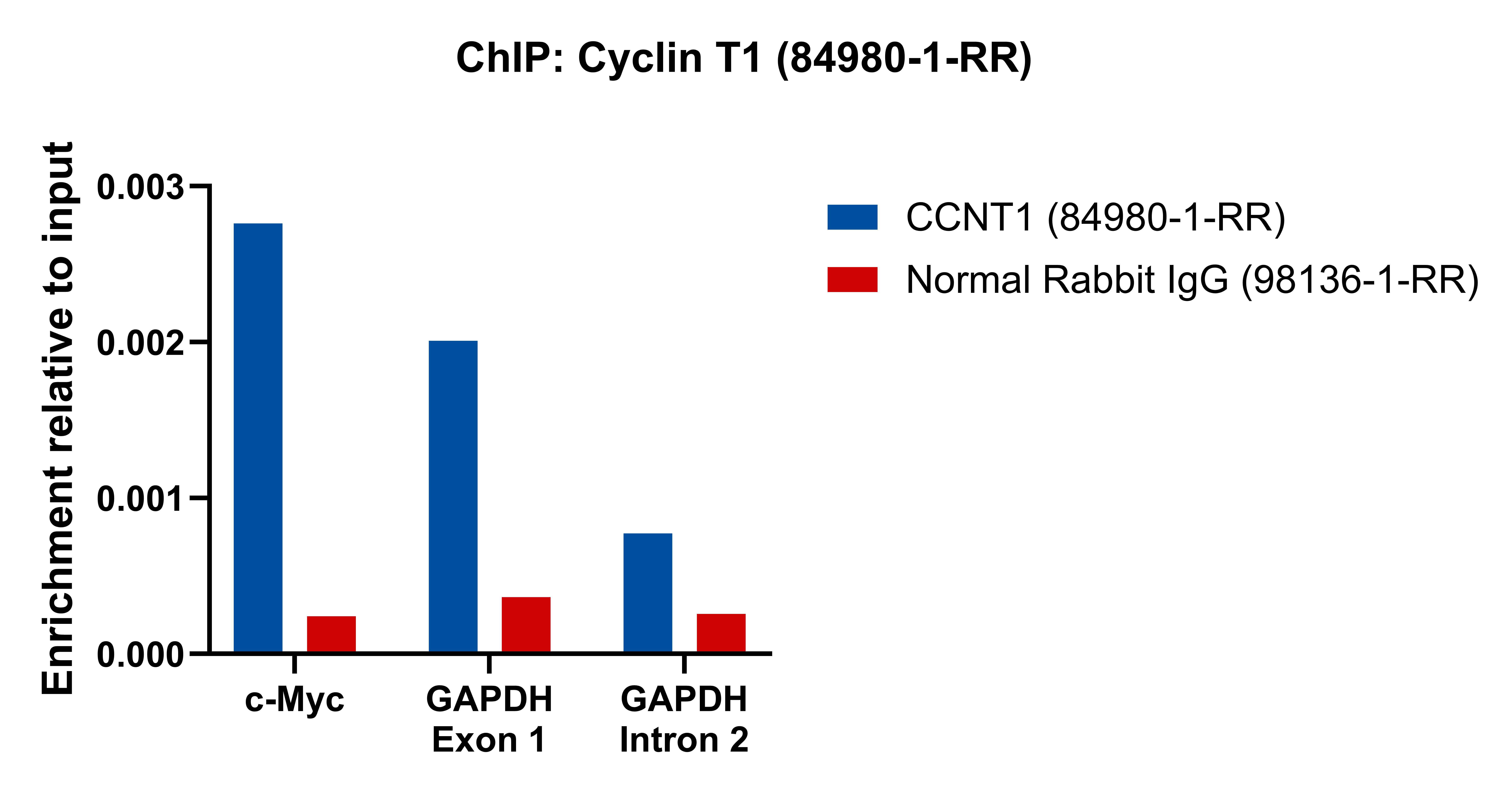 ChIP experiment of HCT 116 using 84980-1-RR (same clone as 84980-1-PBS)
