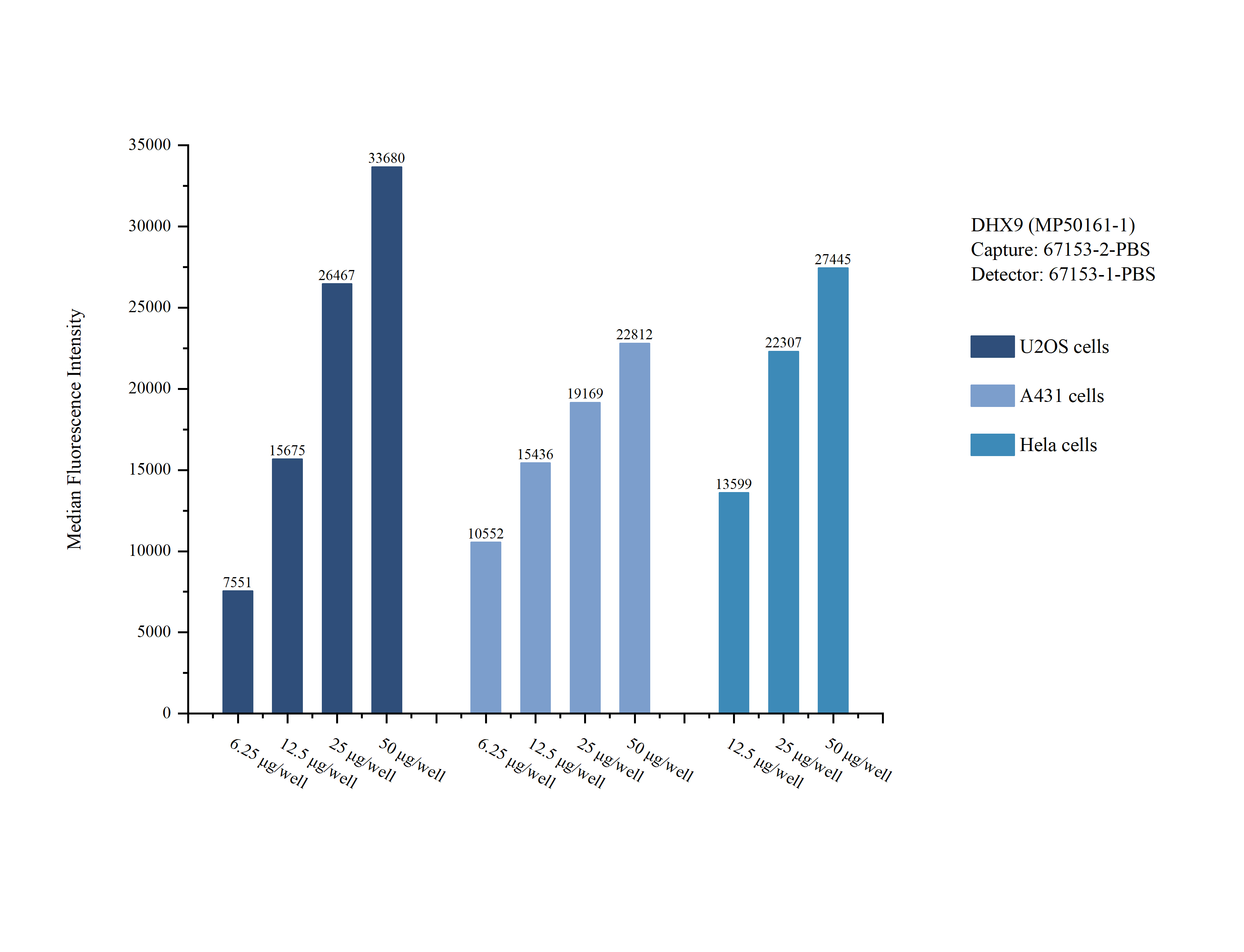 Cytometric bead array sample test of MP50161-1