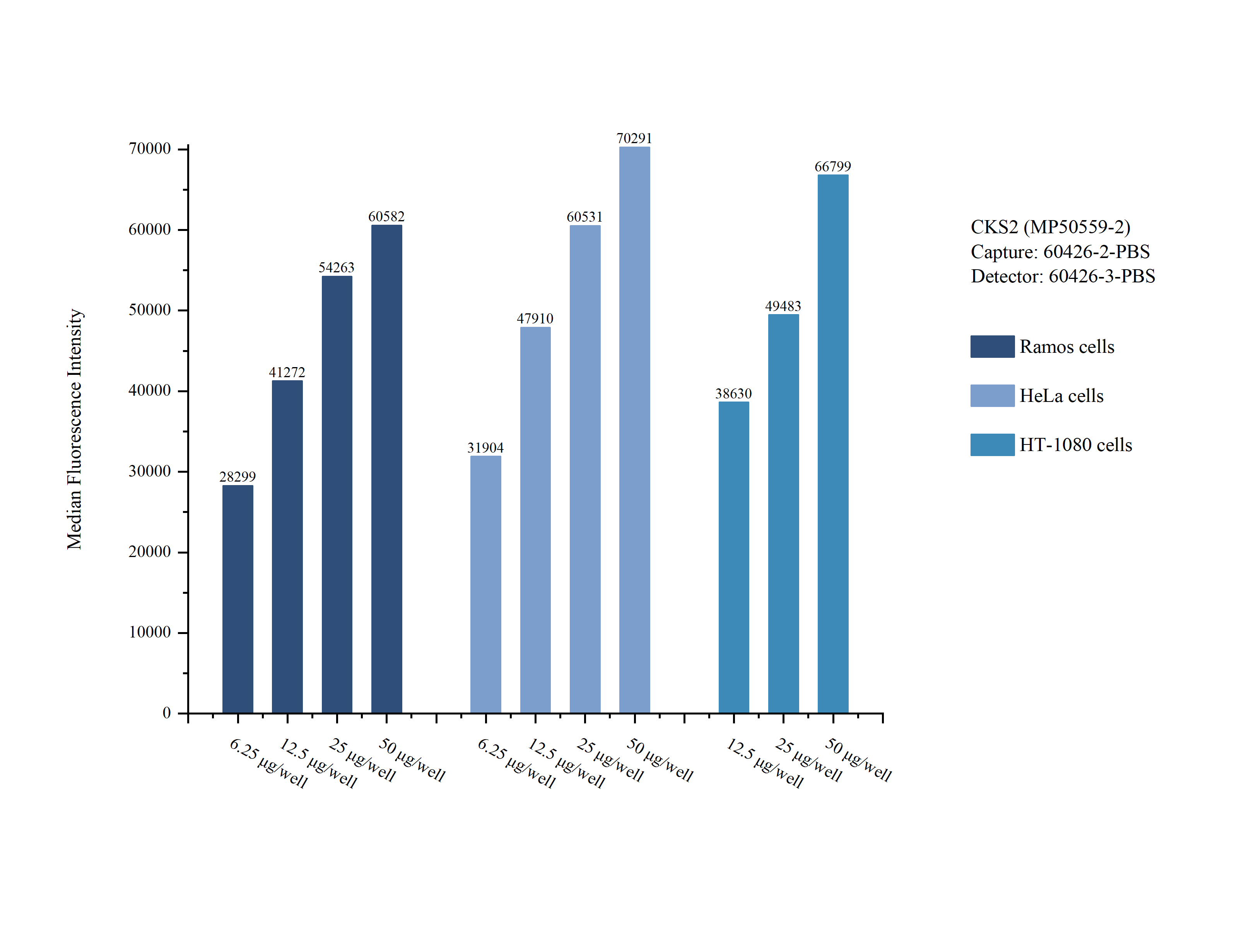 Cytometric bead array sample test of MP50559-2