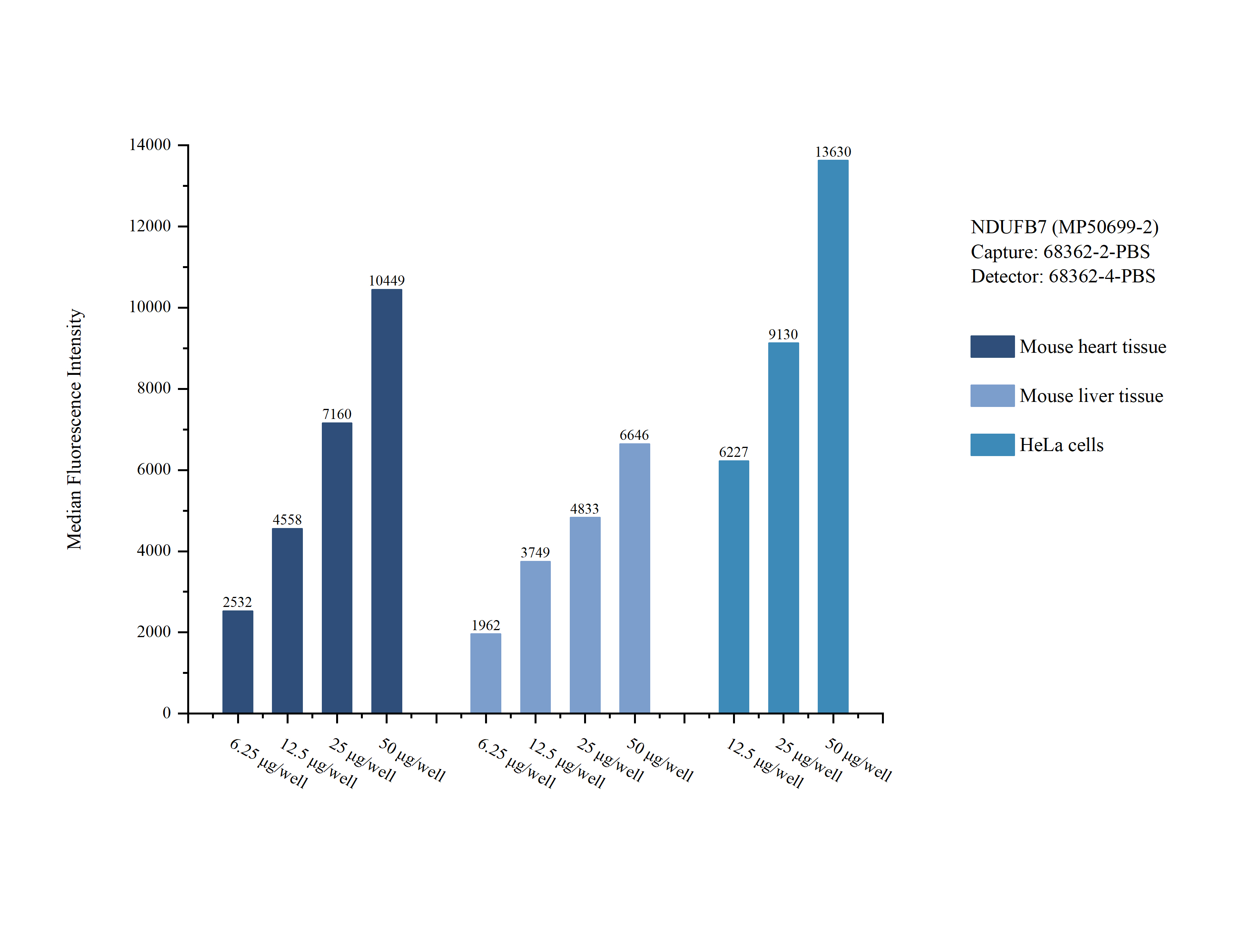 Cytometric bead array sample test of MP50699-2