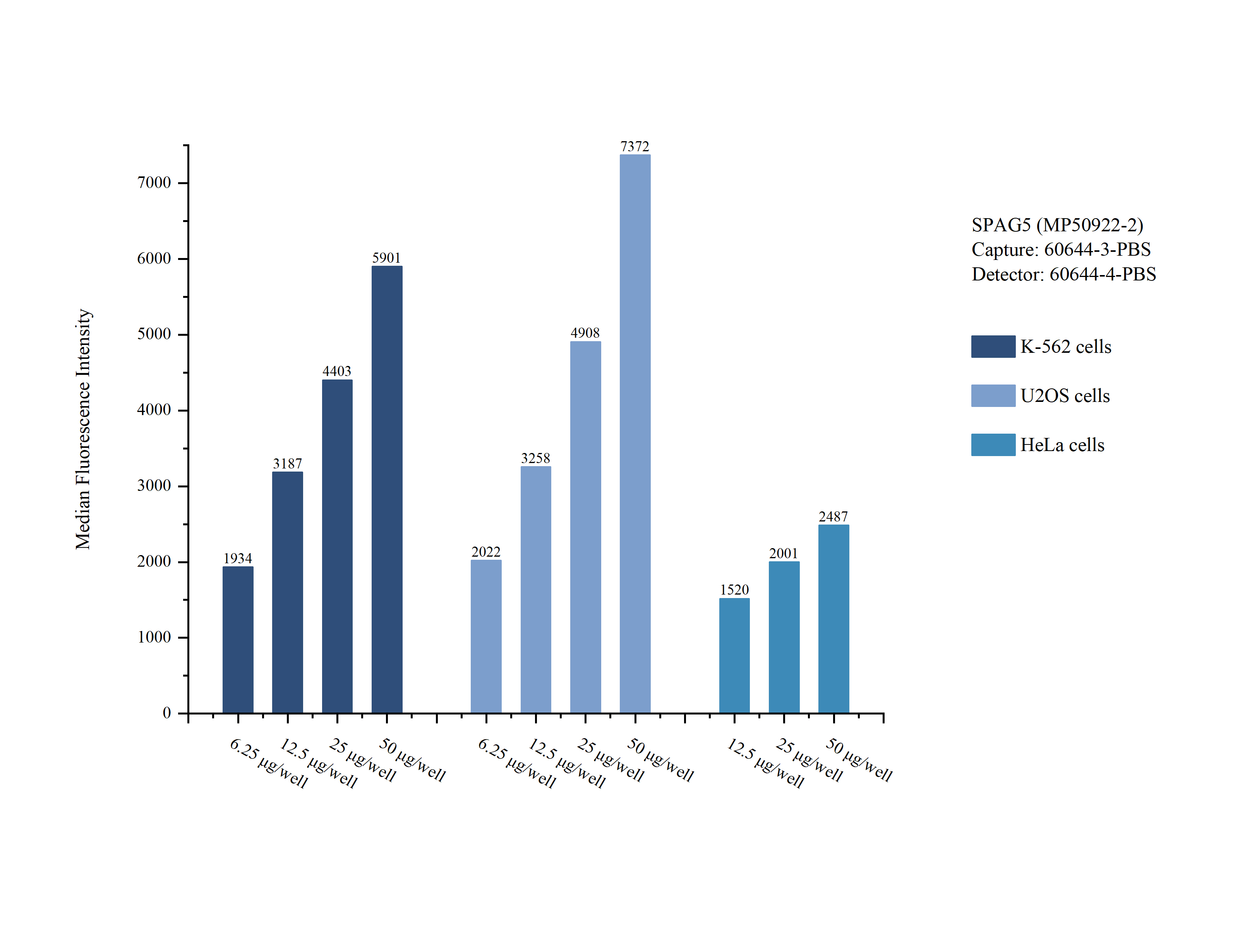 Cytometric bead array sample test of MP50922-2