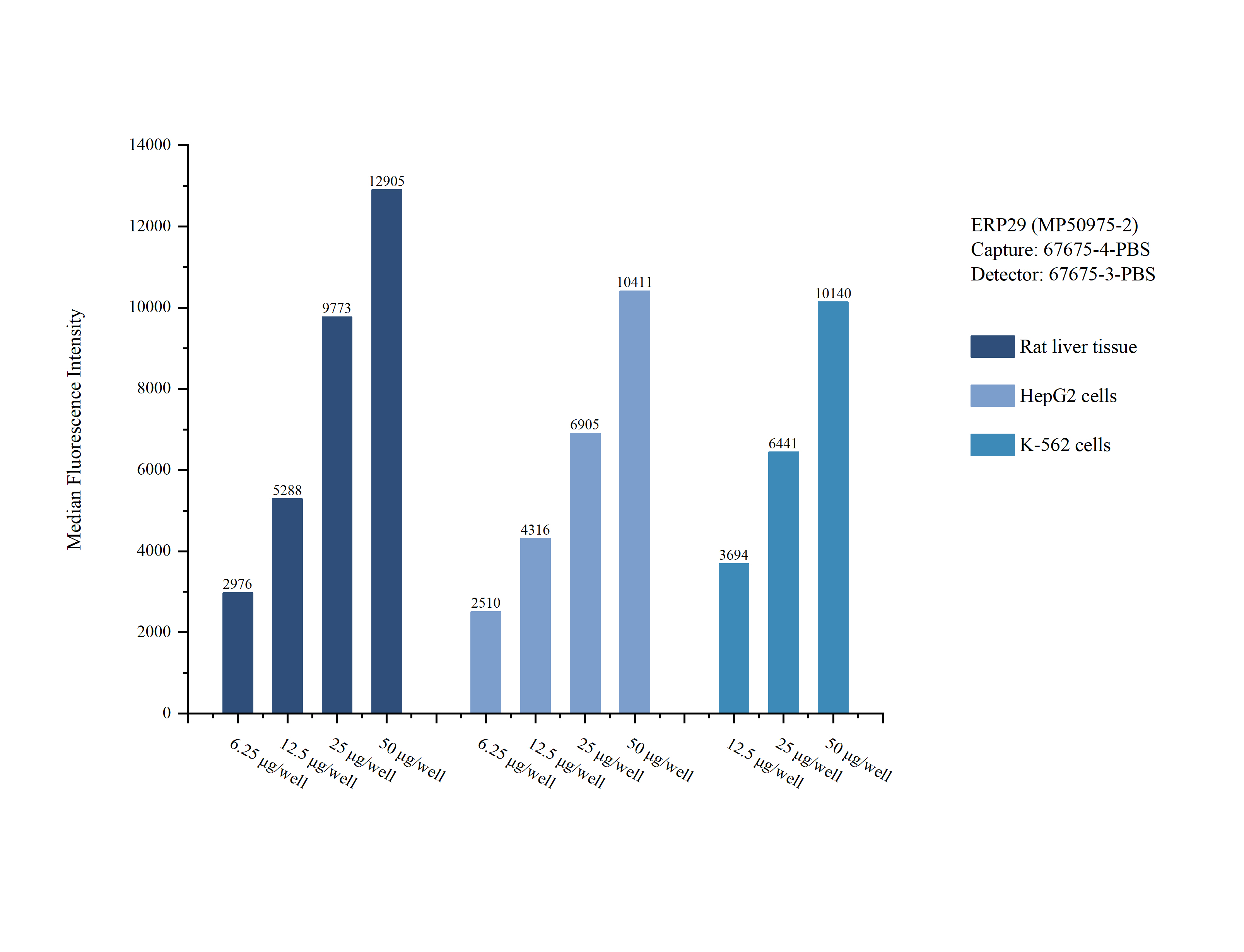 Cytometric bead array sample test of MP50975-2
