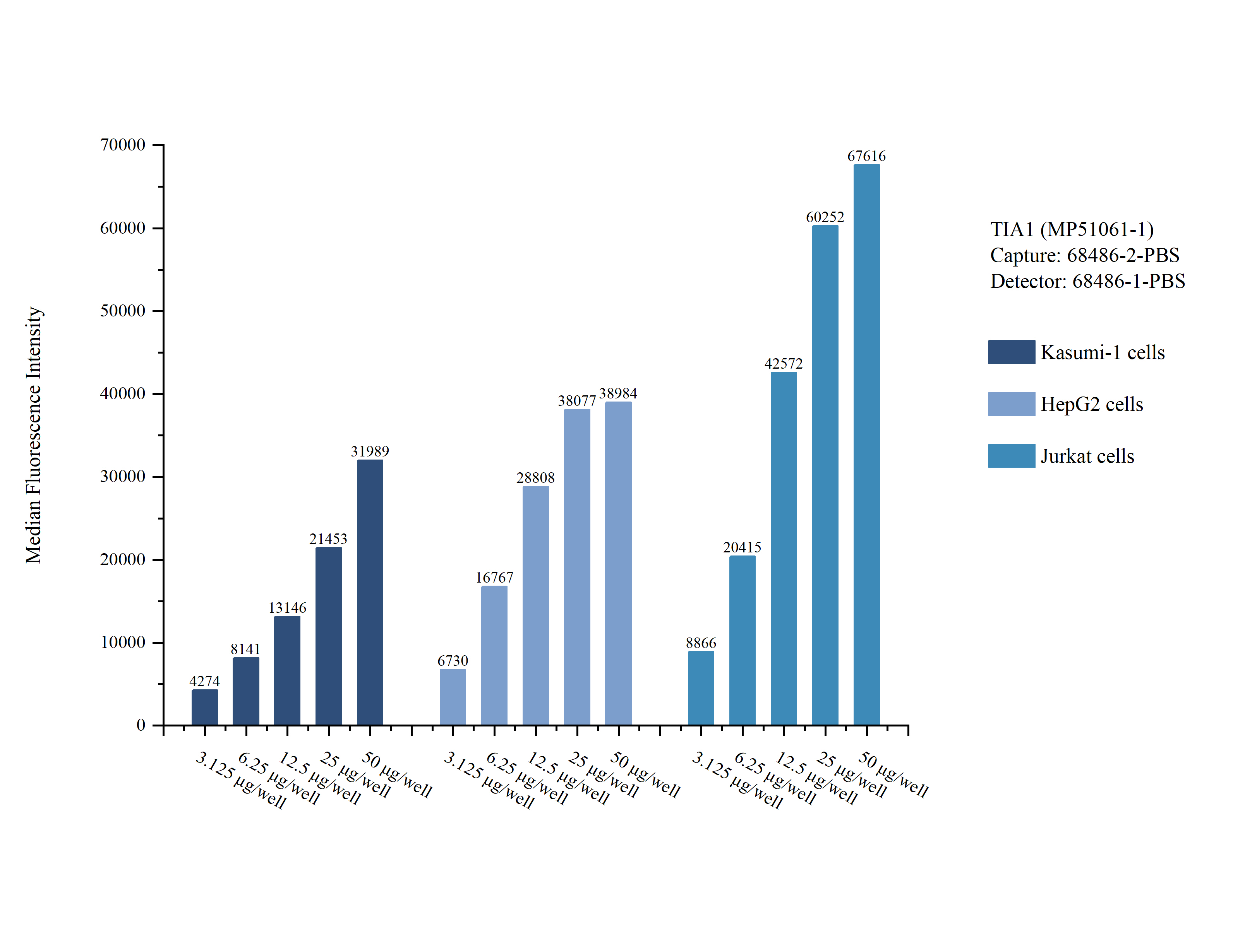 Cytometric bead array sample test of MP51061-1
