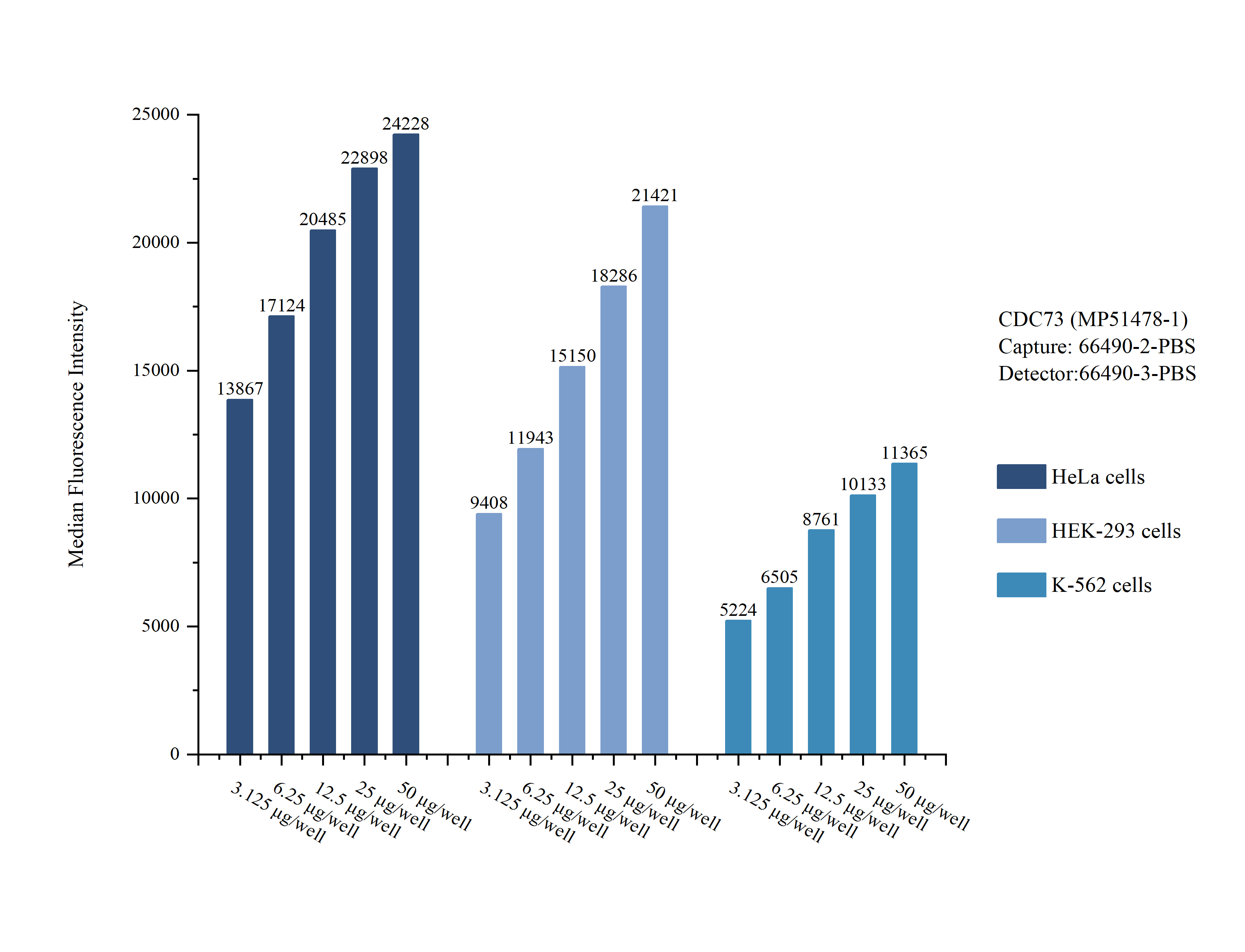 Cytometric bead array sample test of MP51478-1