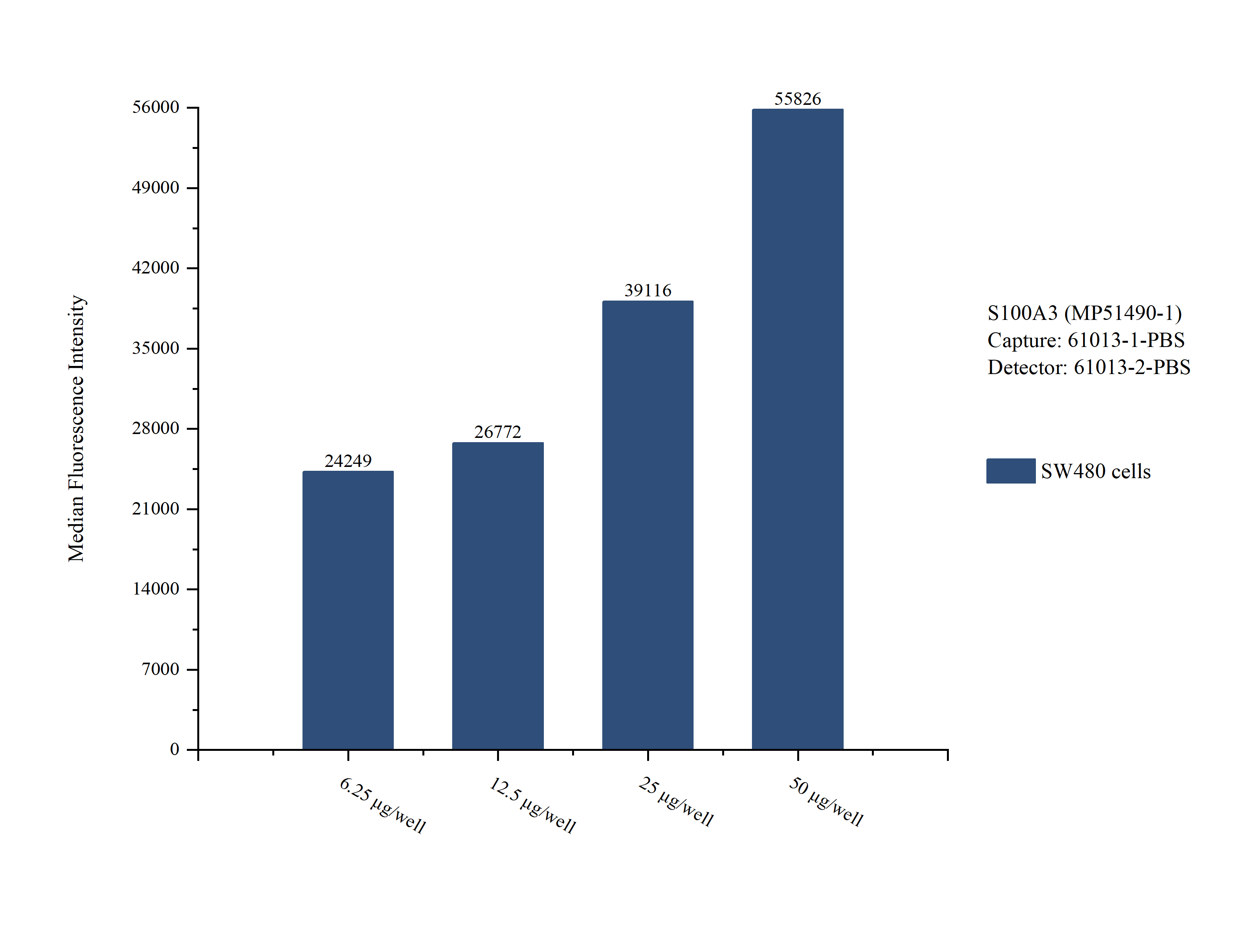Cytometric bead array sample test of MP51490-1