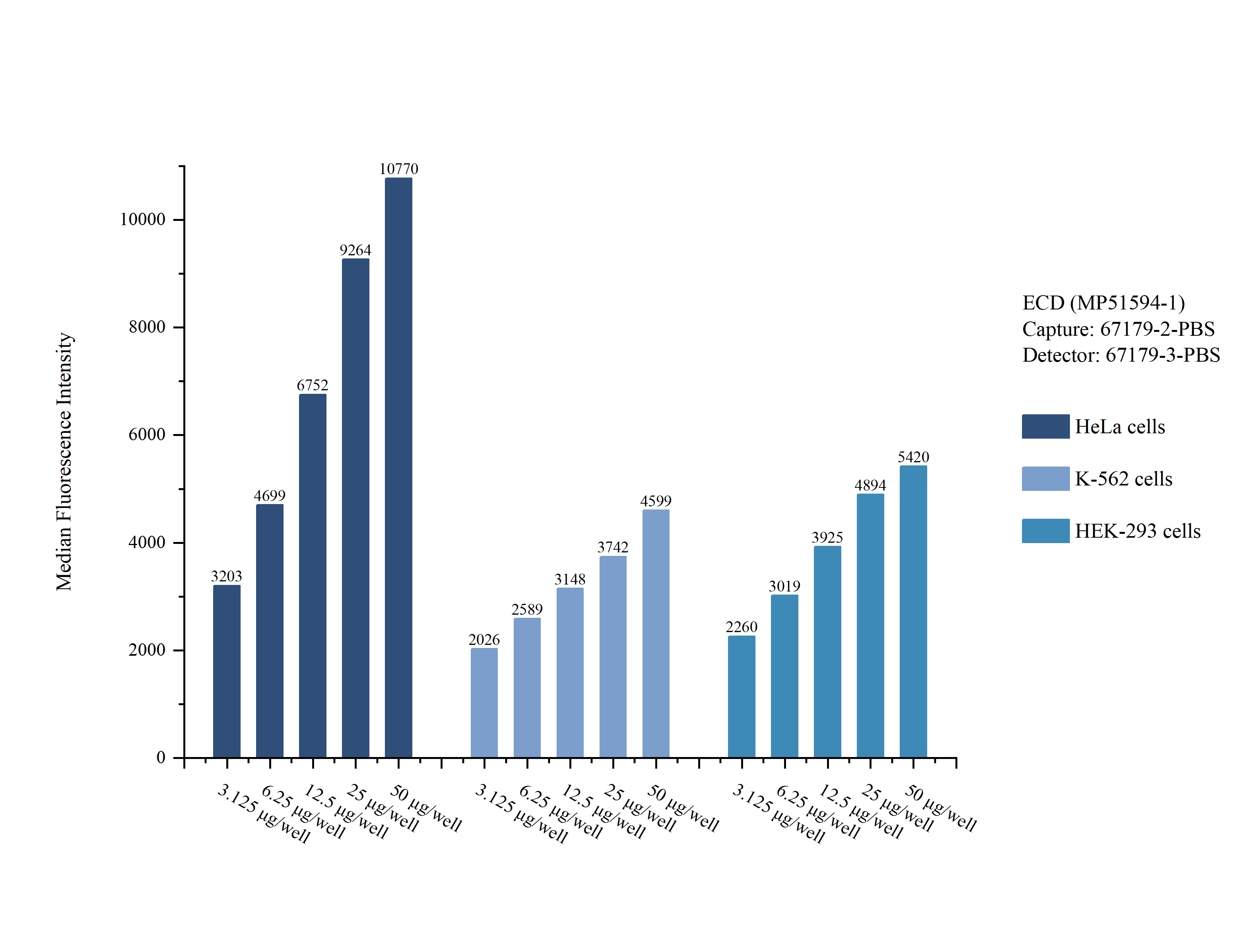 Cytometric bead array sample test of MP51594-1