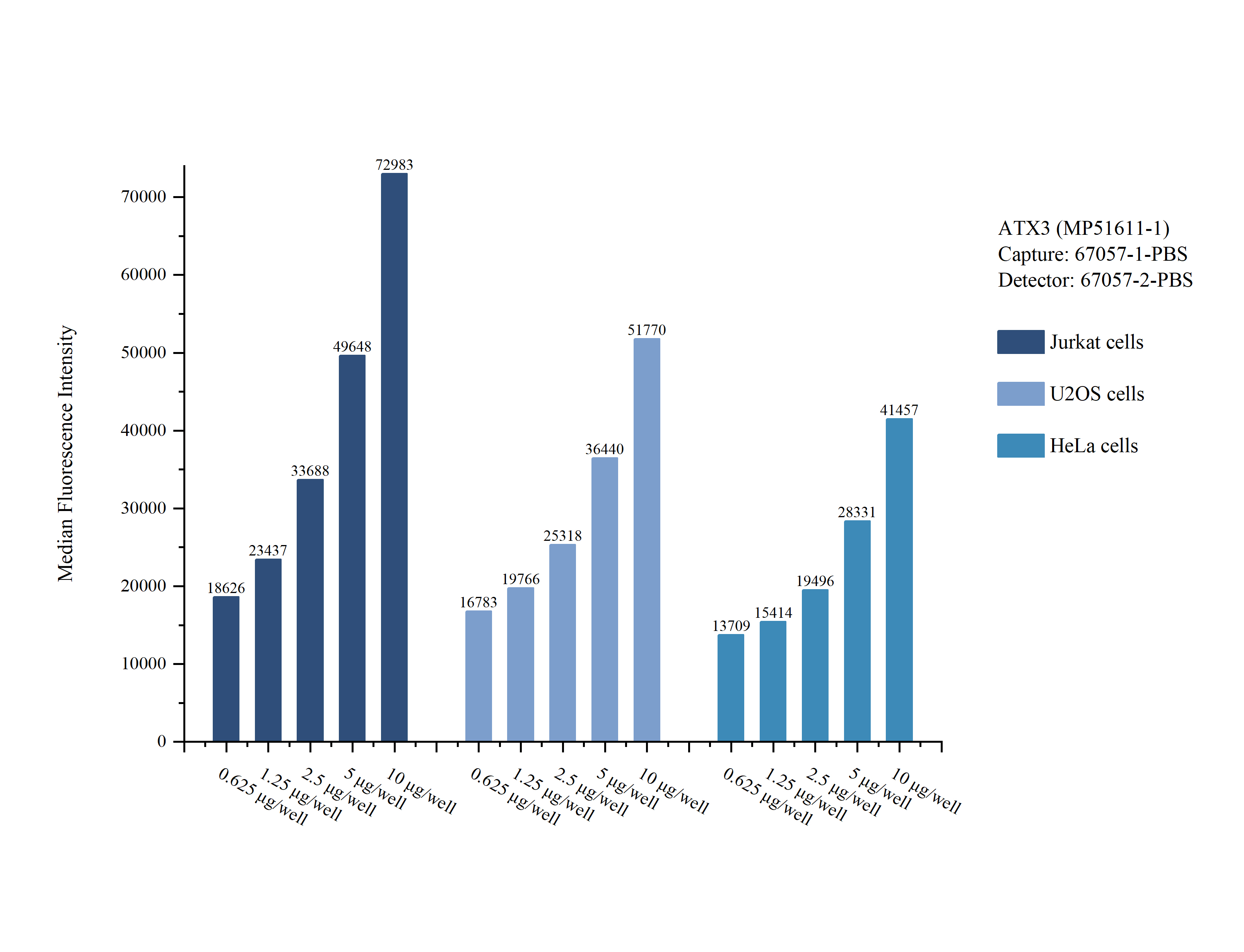 Cytometric bead array sample test of MP51611-1