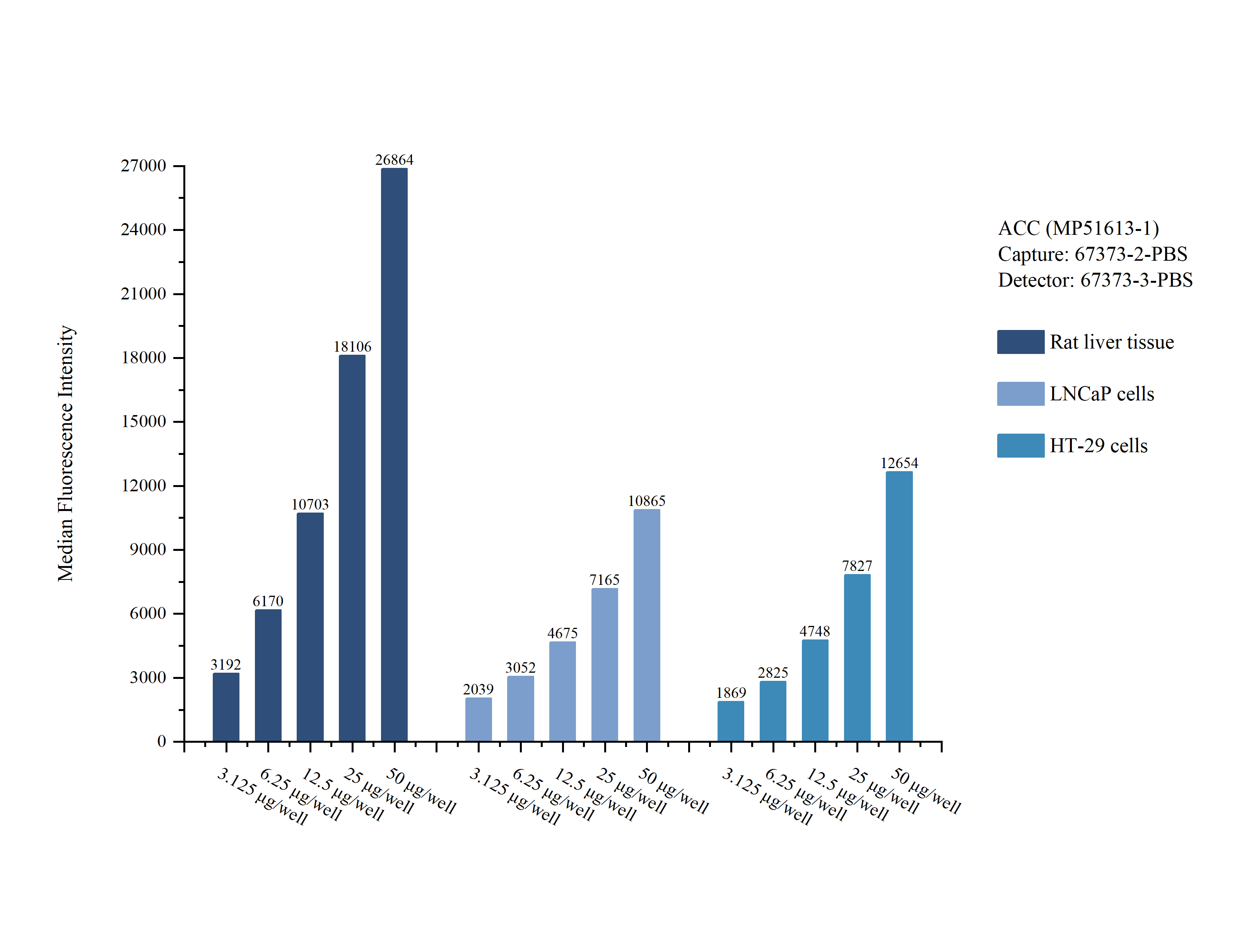 Cytometric bead array sample test of MP51613-1