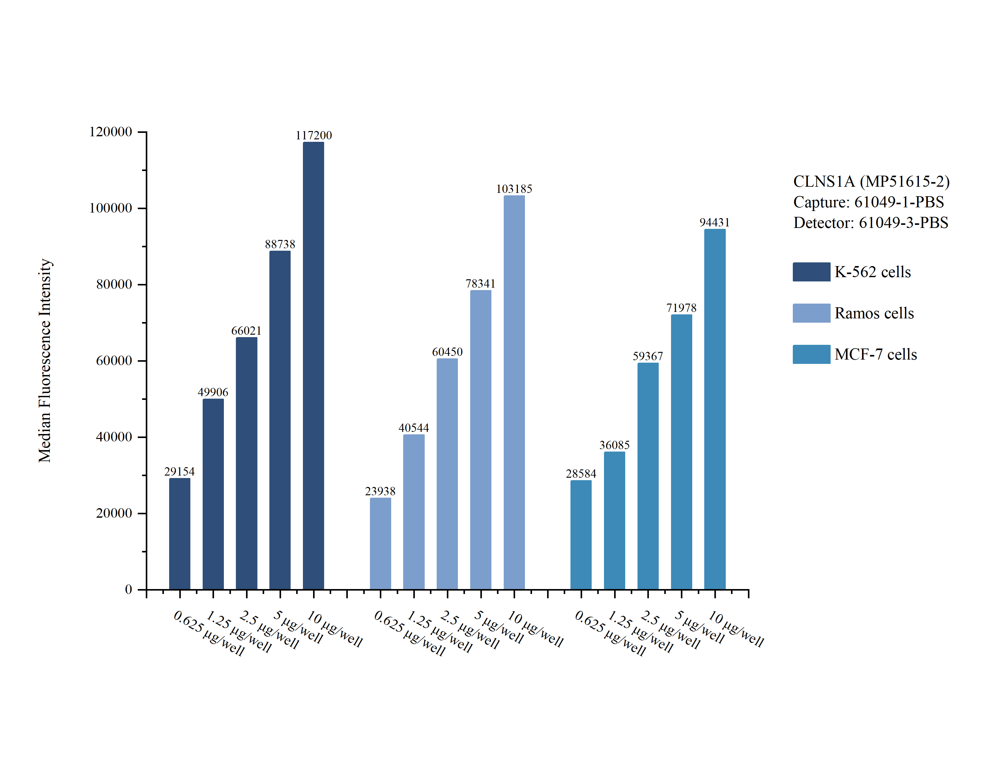 Cytometric bead array sample test of MP51615-2