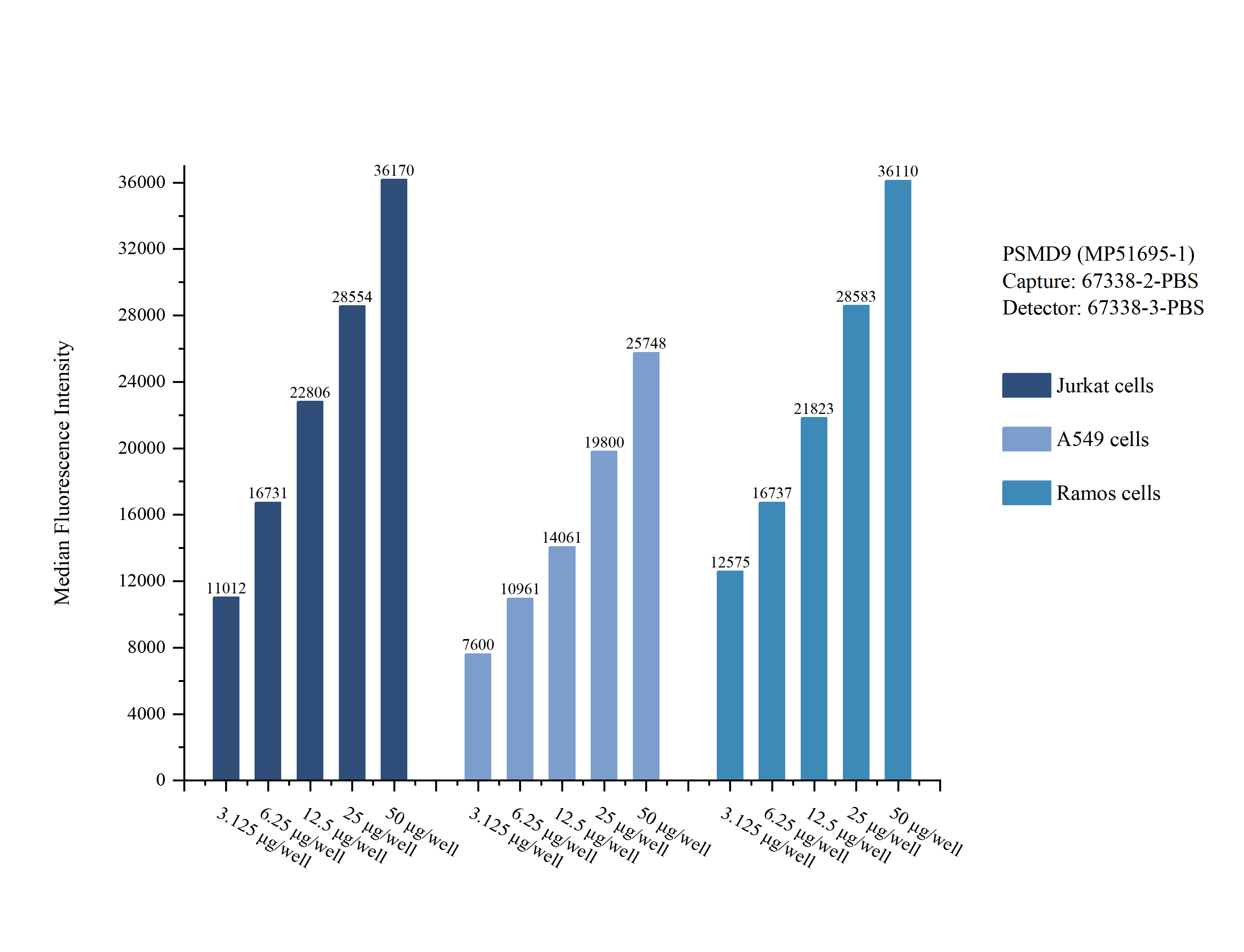 Cytometric bead array sample test of MP51695-1