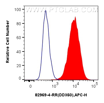 FC experiment of A431 using 82969-4-RR (same clone as 82969-4-PBS)