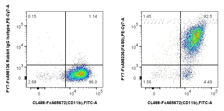 FC experiment of mouse peritoneal macrophages using PY7-FcA98236